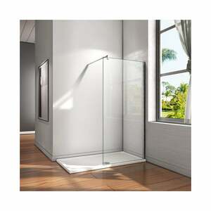 80x200cm Walk-IN Duschkabine Duschabtrennung 10mm NANO Glas+Stabilisatorstange für die Dusche