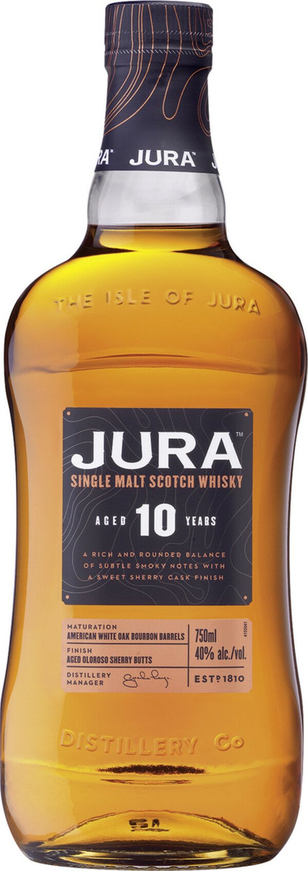 Bild 1 von Jura Whisky 10 Jahre 40% 0,7l