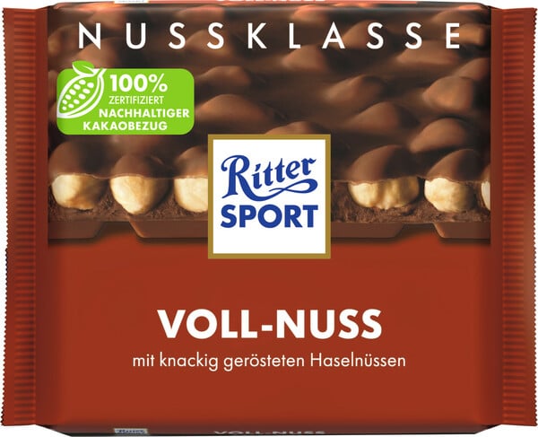 Bild 1 von Ritter Sport Nuss Klasse Voll-Nuss 100G