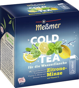 Meßmer Cold Tea Zitrone-Minze 14ST 38,5G
