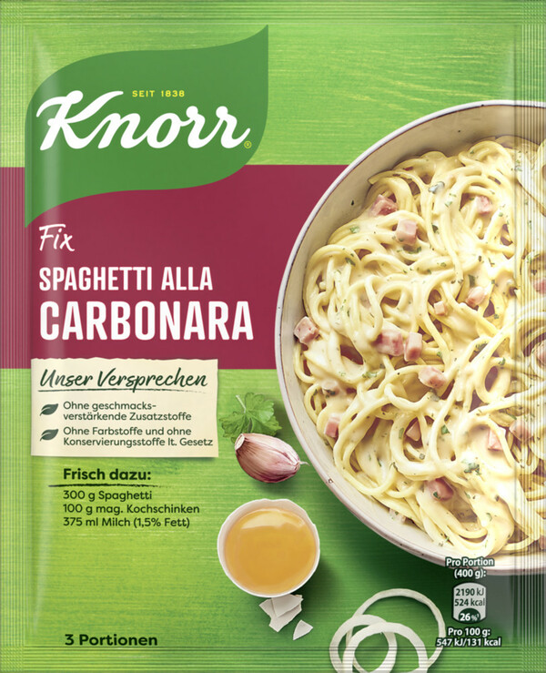 Bild 1 von Knorr Fix Spaghetti alla Carbonara 36 g