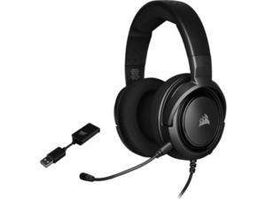 CORSAIR HS45, Over-ear Gaming Headset Carbon