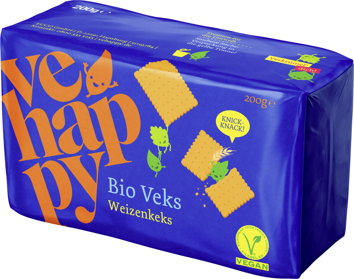 Bild 1 von Vehappy Bio Weizenkeks vegan 200g