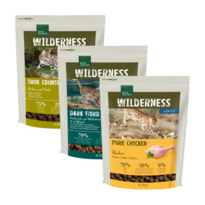 WILDERNESS Adult Probierpaket Paket 2: Geflügel & Wild 3x300g