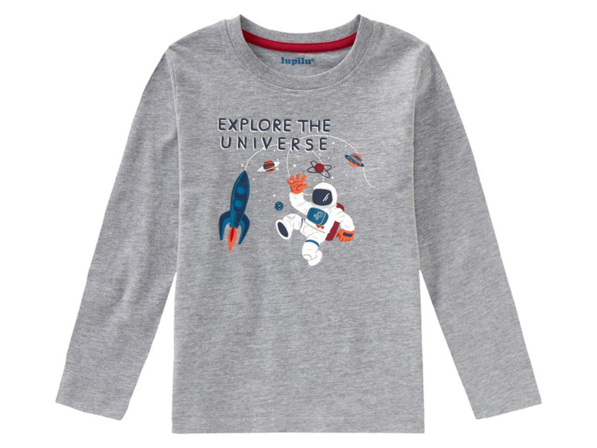 Bild 3 von lupilu Kleinkinder Jungen Pyjama, mit Baumwolle