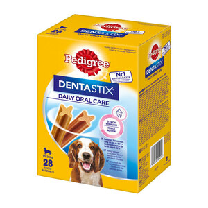 Zahnpflege Dentastix Multipack 28 Stück für mittelgroße Hunde + GRATIS Selfie-STIX*