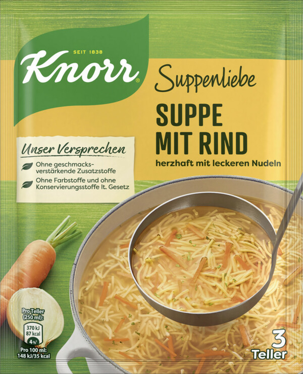 Bild 1 von Knorr Suppenliebe Rindfleisch Suppe 76G