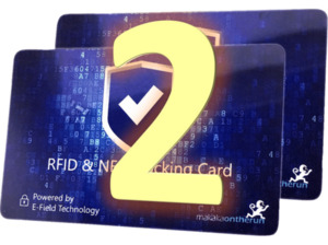 MAKAKAONTHERUN Doppelpack RFID NFC Blocker-Karte