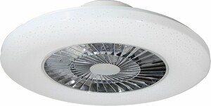 Primaster LED-Deckenleuchte Moorea mit Ventilator weiß, 40 W, 59 cm, warmweiß-kaltweiß, inkl. Fernbedienung