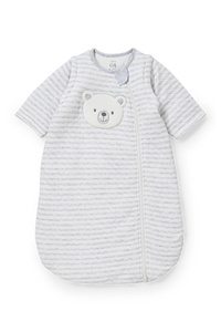C&A Baby-Schlafsack-gestreift, Grau, Größe: 50 cm