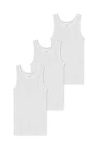 C&A Multipack 3er-Singlet-Bio-Baumwolle, Weiß, Größe: 146-152
