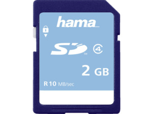 HAMA Class 4, SD Speicherkarte, 2 GB, 10 MB/s