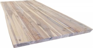 Tischplatte Akazie massiv mit Waldkante 1800 x 900 x 38 mm