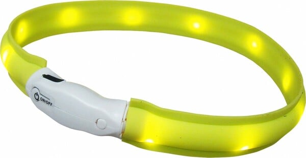 Bild 1 von Nobby LED Leuchtband breit VISIBLE gelb 25 mm 55 cm Größe M