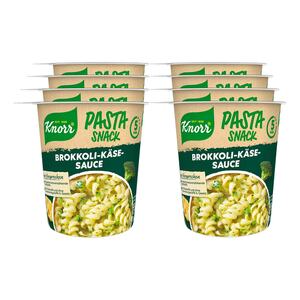 Knorr Snack Becher Pasta in Brokkoli-Käse-Sauce 62 g, 8er Pack