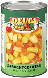Delta 5-Frucht-Cocktail leicht gezuckert 410G