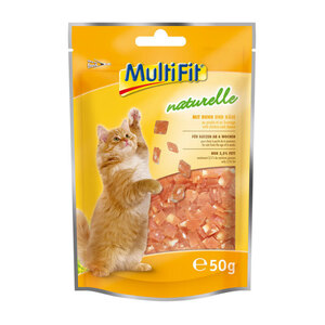 MultiFit naturelle Huhn-Käse-Würfel 4x50g