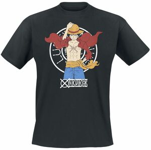 One Piece Luffy New World T-Shirt schwarz