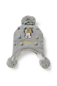 C&A Minnie Maus-Strick-Mütze, Grau, Größe: 98-104