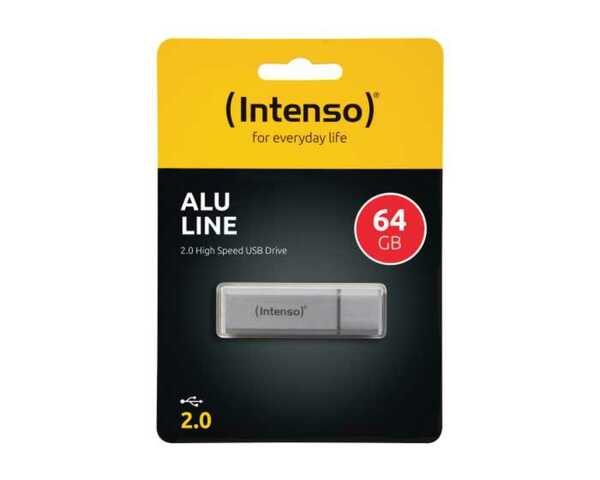 Bild 1 von Intenso USB Stick Alu Line, silber, 64GB