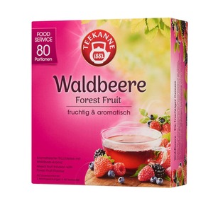 Teekanne Früchtetee Waldbeere Food Service 80 Teebeutel (180g)