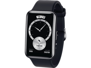 HUAWEI Watch Fit Elegant (Stia-B29) Smartwatch Kunststoff und Metallrahmen Elastomer, 130-210 mm, Midnight Black