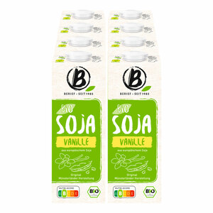 Berief Bio Soja Drink Vanille 1 Liter, 8er Pack