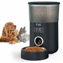 Bild 1 von P&k - Automatischer Futterautomat Futterspender Trockenfutterspender 4 Liter Futternapf Futterstation für Hund oder Katze, schwarz