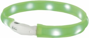Nobby LED Leuchthalsband Visible breit grün 25 mm 40 cm Größe S