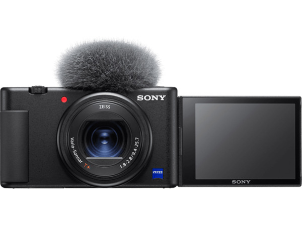 Bild 1 von SONY ZV-1 Vlogging Kamera, seitlich klappbares Selfie-Display, 4K Digitalkamera Schwarz, 2.7x opt. Zoom, Xtra Fine Selfie-Touchdisplay, WLAN