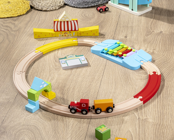 Bild 3 von IDEENWELT Holzzug-Set Xylophon