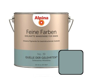 Alpina Feine Farben No. 39 Quelle der Gelehrten 2,5L gelassenes mittelblau, edelmatt