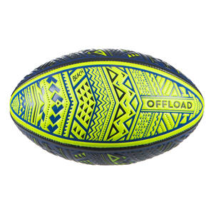 Beach-Rugbyball R100 Midi Maori blau/gelb