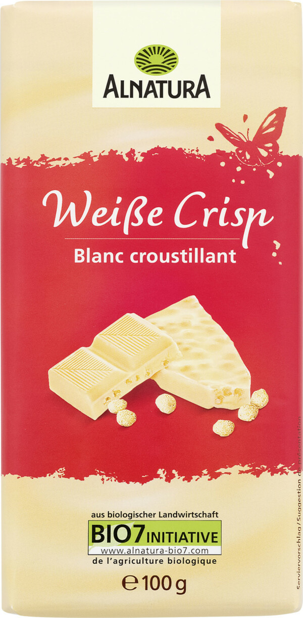 Bild 1 von Alnatura Bio Weiße Crisp Schokolade 100G