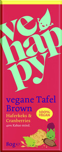 vehappy vegane Tafel Brown 80G