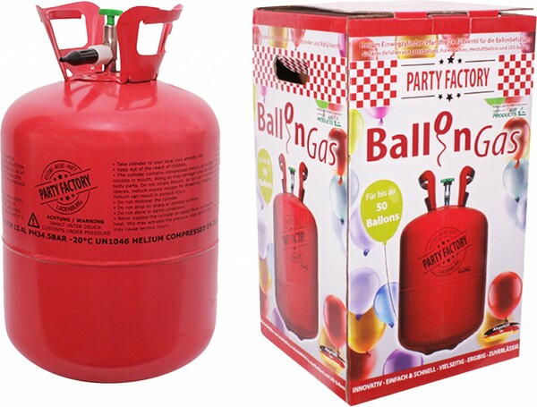 Bild 1 von Party Factory Ballongas
, 
Helium für ca. 50 Luftballons