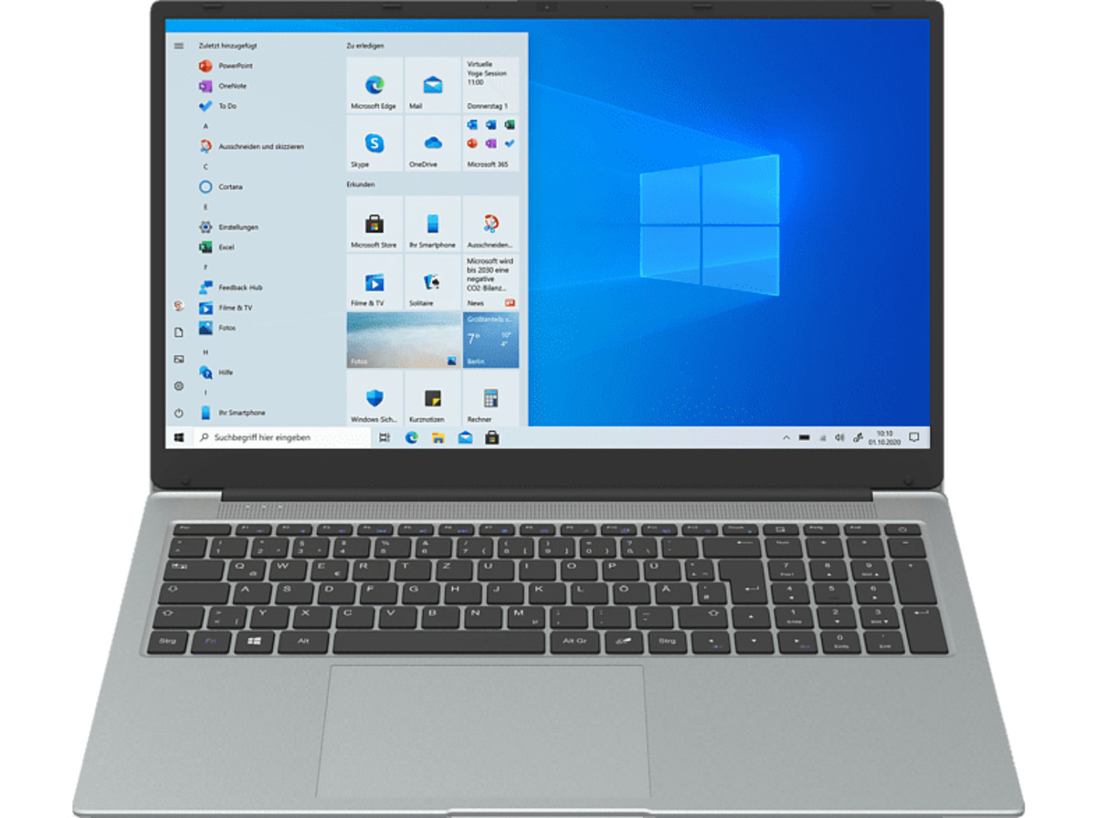 Bild 1 von PEAQ Classic C170-2G428D, Notebook mit 17,3 Zoll Display, Intel® Pentium® Prozessor, 4 GB RAM, 128 SSD, UHD-Grafik 605, Grau