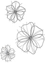 Bild 1 von Wanddeko in Blumen-Form (3-tlg.Set)