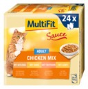 Bild 1 von MultiFit Adult Sauce Chicken Mix Multipack 24x100g