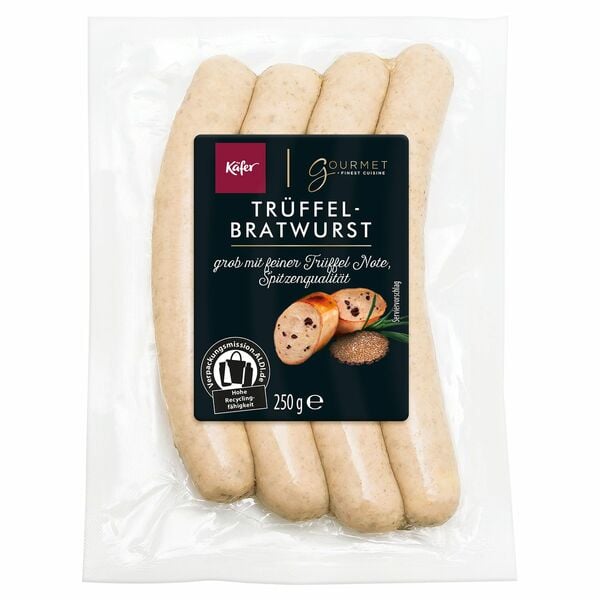 Bild 1 von KÄFER X GOURMET FINEST CUISINE Trüffel-Bratwurst 250 g