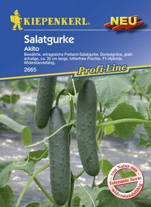 Kiepenkerl Salatgurke Akito
, 
Cucumis sativus, Inhalt: ca. 6 Pflanzen