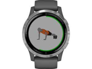 GARMIN Vivoactive 4 Smartwatch kaufen. Armband: Silikon, k.A., Farbe Dunkelgrau/Silber | SATURN
