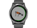 Bild 1 von GARMIN Vivoactive 4 Smartwatch kaufen. Armband: Silikon, k.A., Farbe Dunkelgrau/Silber | SATURN