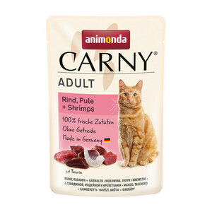 CARNY Adult 12x85g Rind, Pute & Shrimps