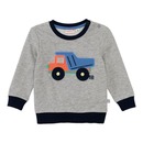 Bild 1 von Baby-Jungen-Sweatshirt mit Kontrast-Bündchen