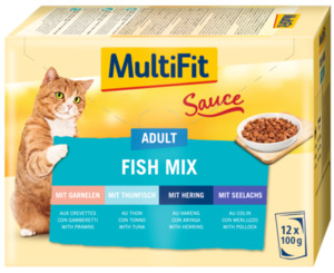 MultiFit Adult Sauce Fish Mix Multipack 12x100g