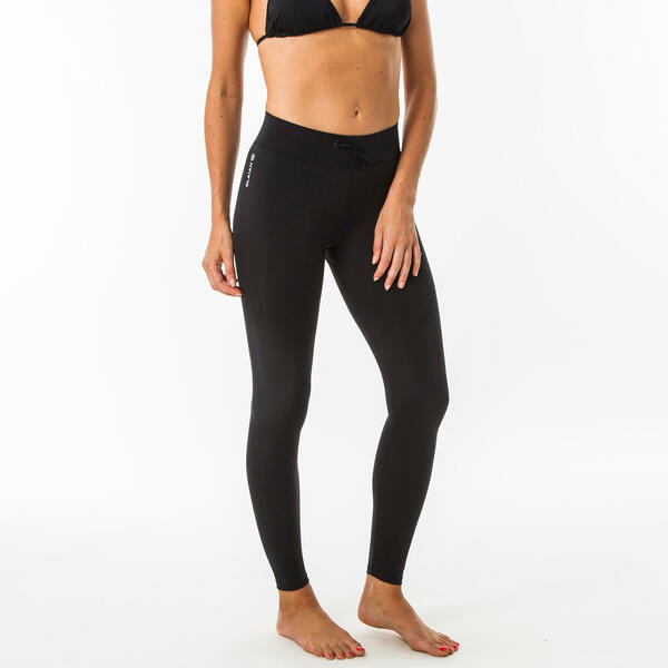 Bild 1 von Leggings mit UV-Schutz Surfen 100 Damen schwarz