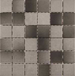 Kleinmosaik glasiert grau/anthrazit mix
, 
30 x 30 cm, auf Netz geklebt