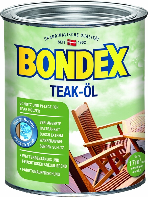 Bild 1 von Bondex Teak-Öl
, 
750 ml, farblos