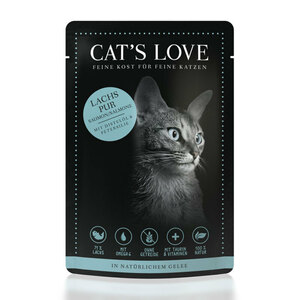Cat's Love Adult 12x85g Classic Lachs pur mit Distelöl & Petersilie